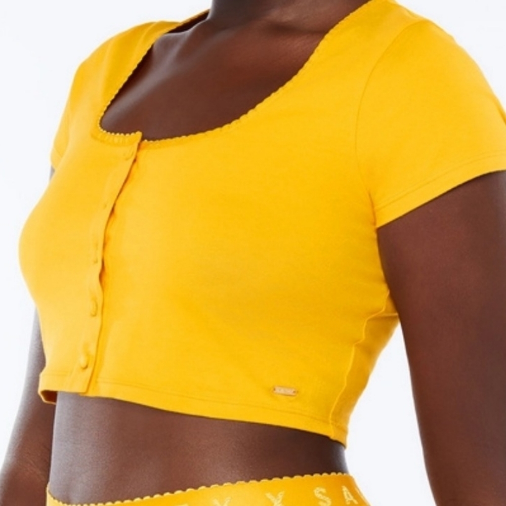 Savage x Cotton Jersey Crop Top